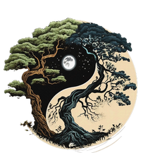 Yin Yang Tree Of Life On Buddhist Bonsai Tree Magnet