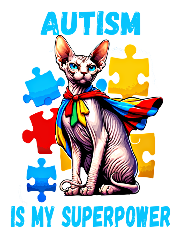 Autism Awareness Is My Superpower Cat Meaningful Gift 16 in Basic Backpack