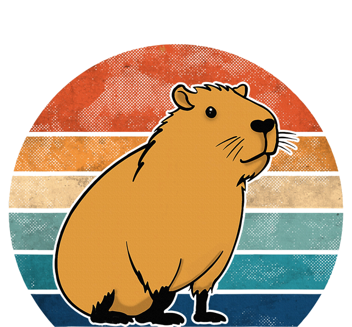 Capybara Vintage Rodent Funny Capybara Button