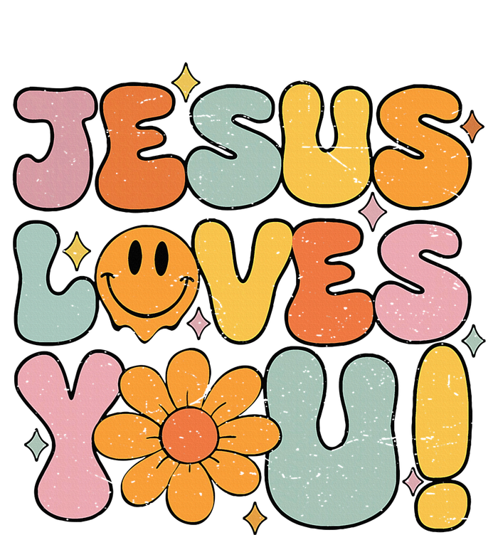 Christian Jesus Loves You Groovy Vintage Cute T-Shirt