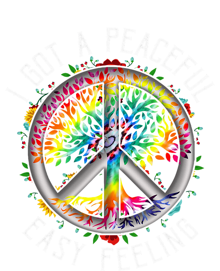 I Got Peaceful Easyfeeling Tie Dye Hippie 1960s Peaceful PosiCharge Competitor Tank