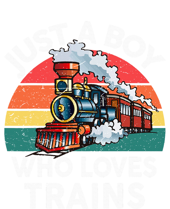 Just A Boy Who Loves Trains Train Lover Toddler Sweatshirt