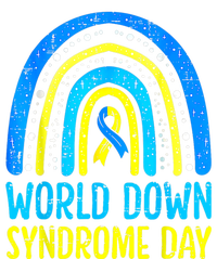 World Down Syndrome Day Awareness National T21 Month Rainbow Womens Cotton Relaxed Long Sleeve T-Shirt