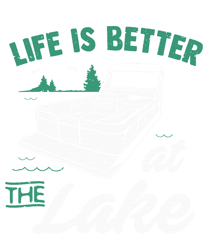 Life Is Better At The Lake Pontoon Boat Magnet