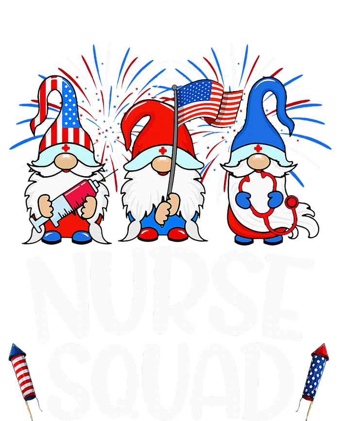 Nurse Squad Gnomes Nurse 4th Of July Stethoscope Ladies Long Sleeve Shirt