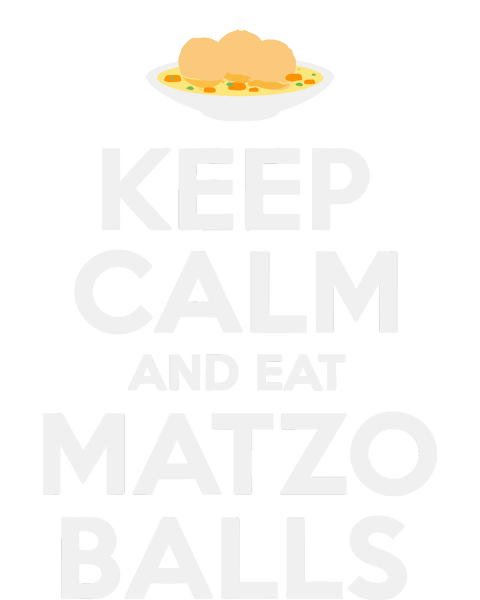 Keep Calm Eat Matzo Balls Funny Passover Jewish Yupoong Adult 5-Panel Trucker Hat