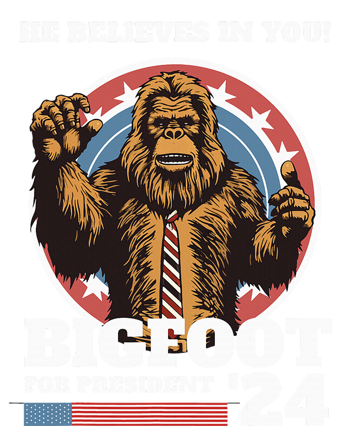 Bigfoot For President 2024 USA-Made Doggie Bandana