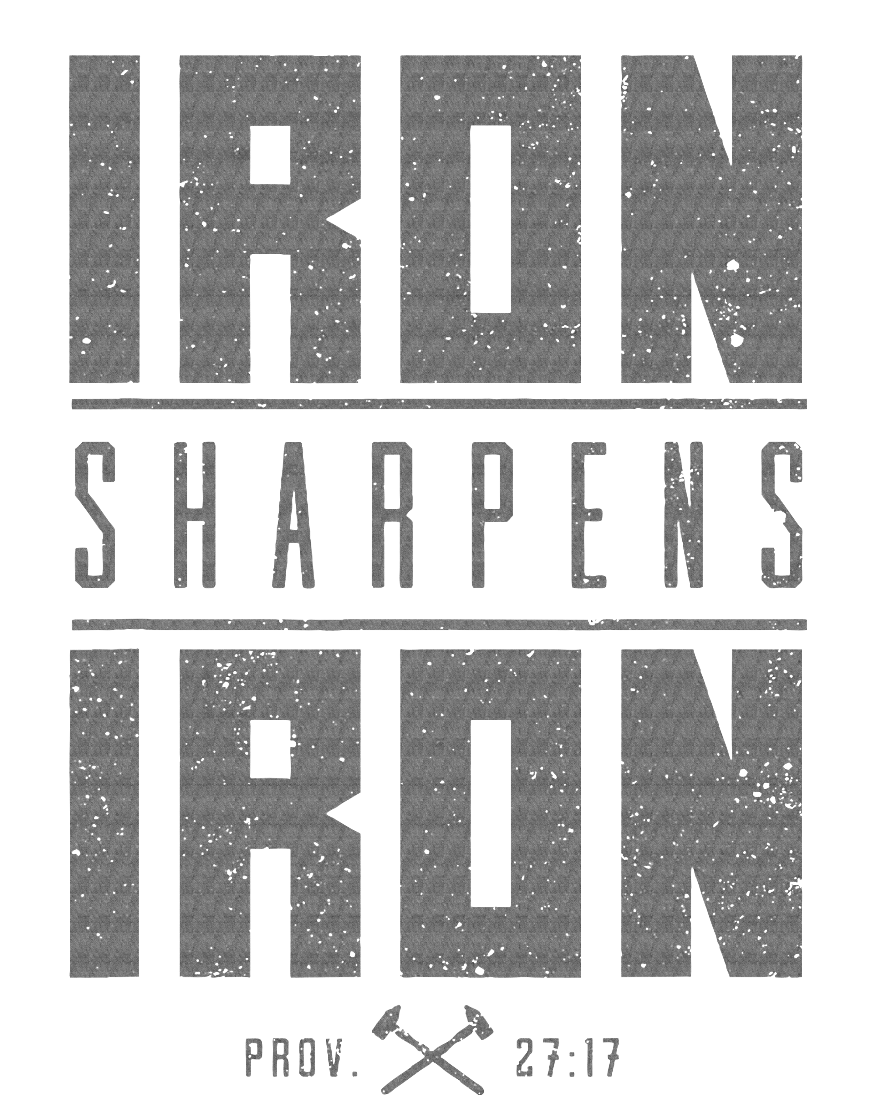 Iron Sharpens Iron Christian Bible Scripture Gym Workout PosiCharge Competitor Tank