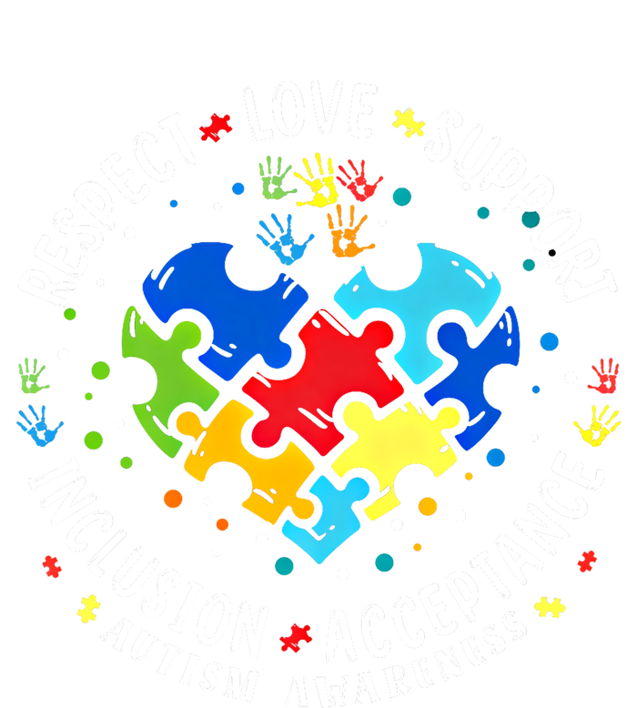 Autism Awareness Respect Love Support Autism Meaningful Gift T-Shirt