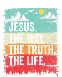 Jesus The Way Truth Life Christian Worship Womens Cotton Relaxed Long Sleeve T-Shirt