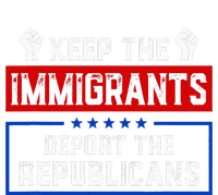 Keep The Immigrants Deport The Republicans Valucap Bio-Washed Visor