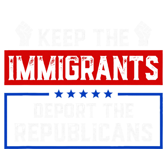 Keep The Immigrants Deport The Republicans Valucap Bio-Washed Visor