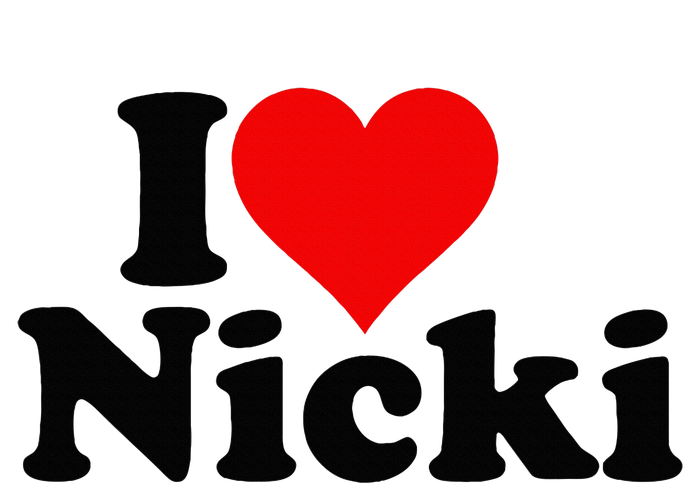 I Love Heart Nicki Kids Hoodie