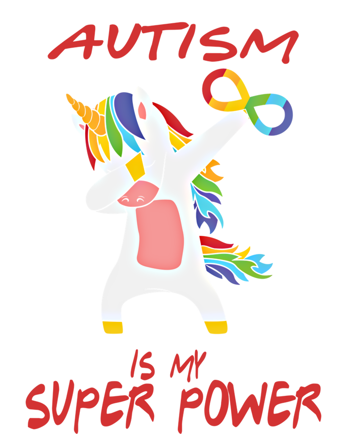 Autism Dabbing Unicorn Infinity Autism Is My Superpower Cute Gift T-Shirt