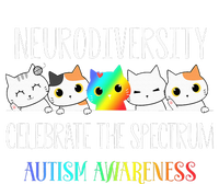 Autism Embrace Neurodiversity Celebrate The Spectrum Cat Flexfit Unipanel Trucker Cap