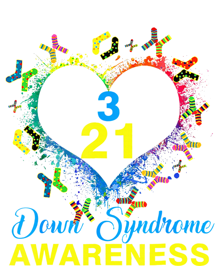 World Down Syndrome Day Awareness Socks Heart 21 March Dry Zone Grid Polo