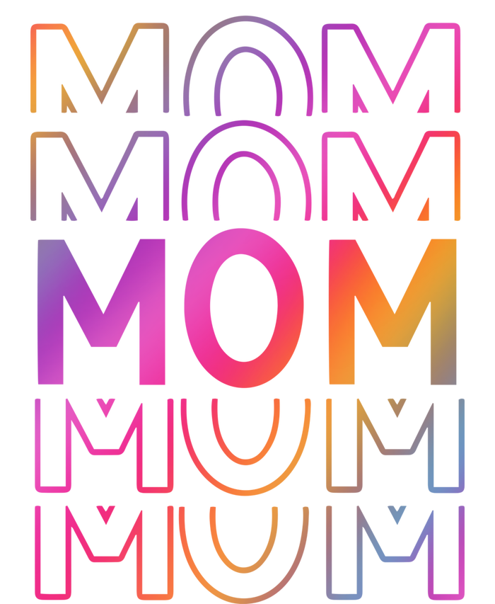 Mom Mothers Day Colorful Rainbow T-Shirt