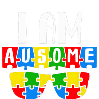 I Am Ausome Autism Puzzle Autism Awareness Month Tie-Dye T-Shirt