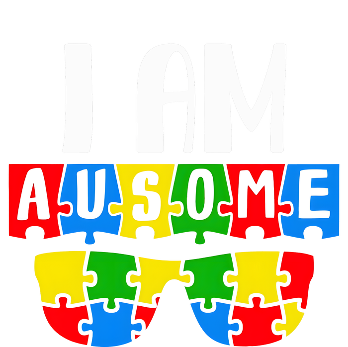 I Am Ausome Autism Puzzle Autism Awareness Month Tie-Dye T-Shirt