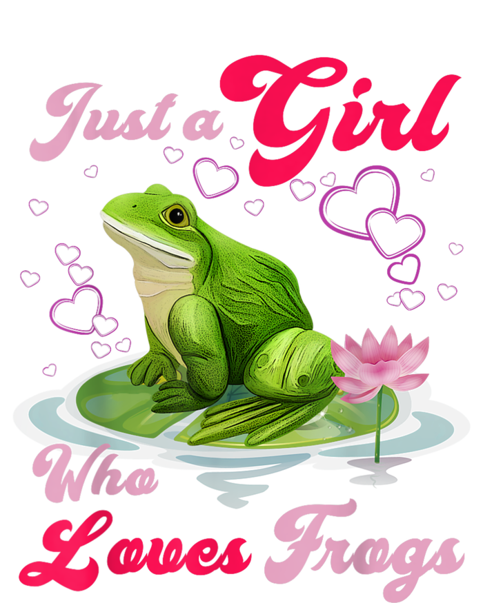 Cute And Funny Just A Girl Who Loves Frogs Grommeted Golf Towel