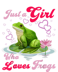 Cute And Funny Just A Girl Who Loves Frogs Toddler Sweatshirt