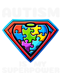 Autism Is My Superpower Superhero Gift Pom Pom 12in Knit Beanie