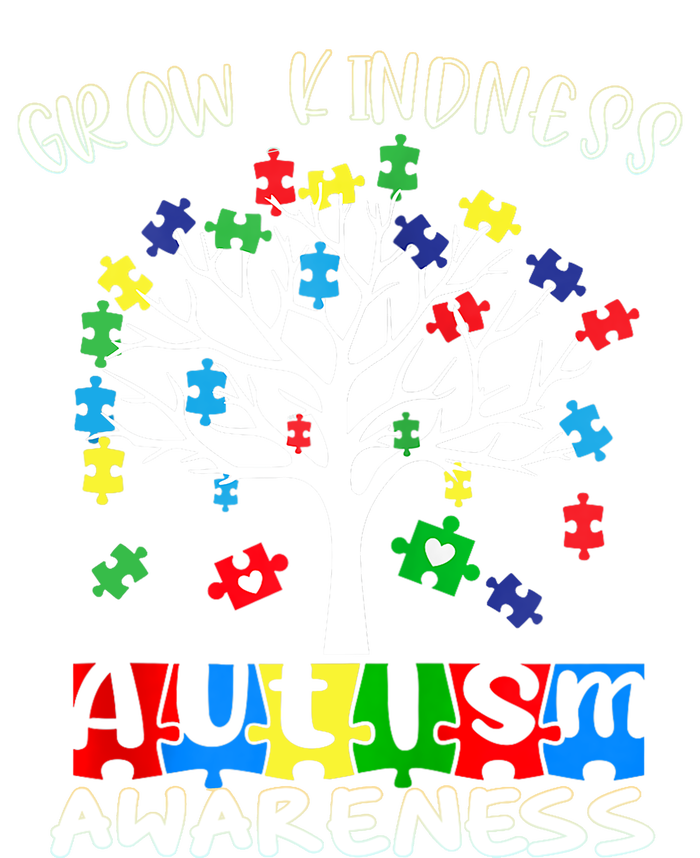 Cute Autism Awareness Tree Of Kindness Puzzle Pieces Poster