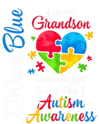 I Wear Blue For My Grandson Autism Awareness T-Shirt