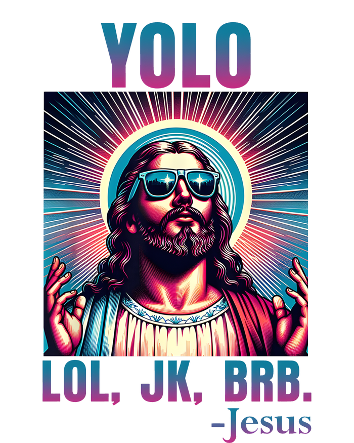 Lol Jk Brb Jesus Funny Easter Day T-Shirt