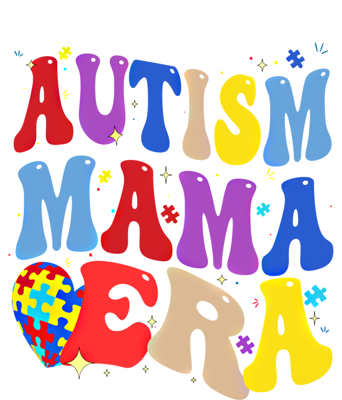 Autism Mama Era Groovy Autism Mom Mothers Day Great Gift T-Shirt