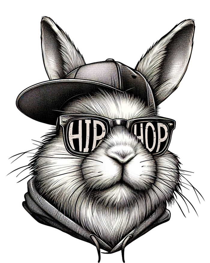 Hip Hop Bunny Face Sunglasses Funny Easter Hippity Rabbit T-Shirt