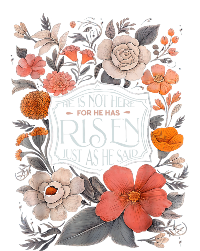 Floral He Is Risen He Is Not Here Just As He Said Tote Bag