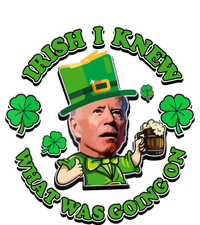 Funny Joe Biden Confused Saint Patricks Day Irish I Knew Dry Zone Grid Polo