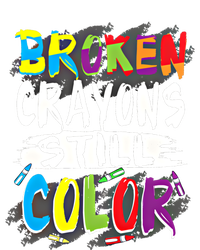 Autism Teacher Broken Crayons Still Color Autism Awareness Cool Gift V-Neck T-Shirt