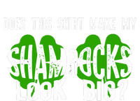 Does This Make My Shamrock Look Big St Patricks Day Irish V-Neck T-Shirt