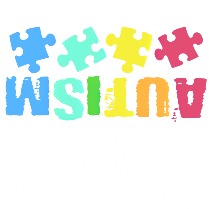 Autism Upside Down Autism Seeing The World Differently Gift T-Shirt