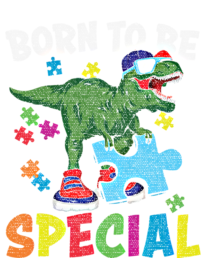 Born To Be Special Trex Puzzle Dinosaur Autism Awareness Gift T-Shirt