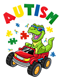 Monster Truck Trex Dinosaur Autism Awareness Gift Women's T-Shirt