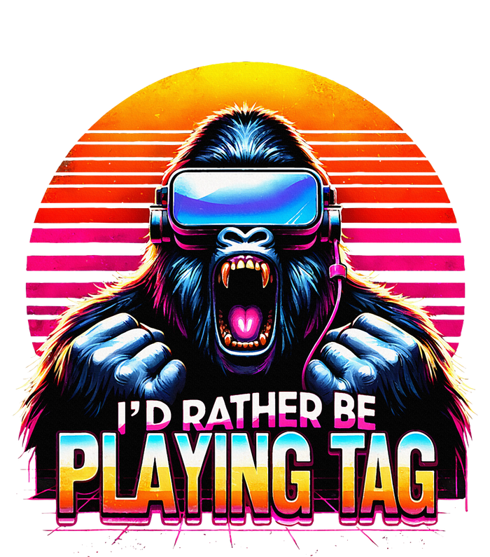 I’D Rather Be Playing Tag Gorilla Meme Vr Gamer Tote Bag