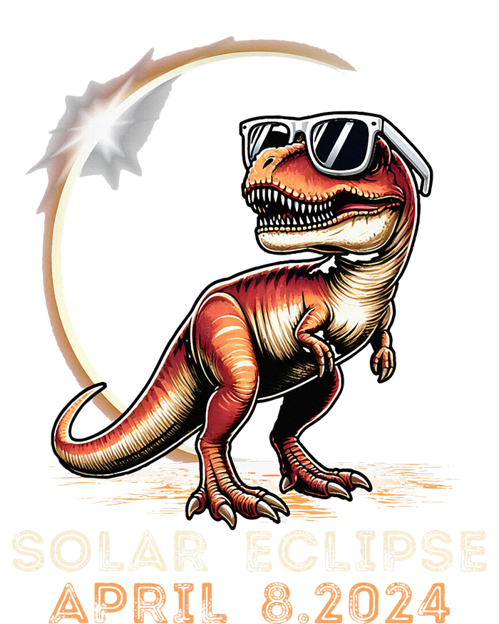 Total Solar Eclipse 4.08.24 Dinosaur Solar Eclipse 2024 Sweatshirt Cinch Pack Bag