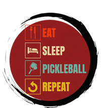 Pickleball Funny Quote Eat Sleep Pickleball Repeat Valucap Bio-Washed Visor