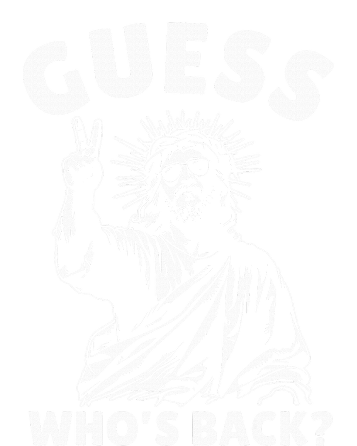 Easter Guess Whos Back Jesus Funny Religious Women's Racerback Cropped Tank