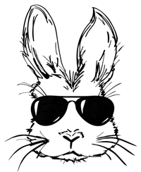 Easter Day Bunny Face With Sunglasses T-Shirt