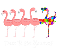 Dare To Be Yourself Autism Awareness Pink Flamingo Meaningful Gift Valucap Bio-Washed Visor