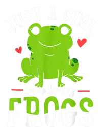 Frog Just A Girl Who Loves Frogs Gift Softstyle Adult Sport Polo