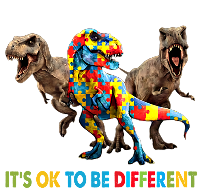 ItS Ok To Be Different Dinosaur Autism Awareness Funny Gift 16 in Basic Backpack