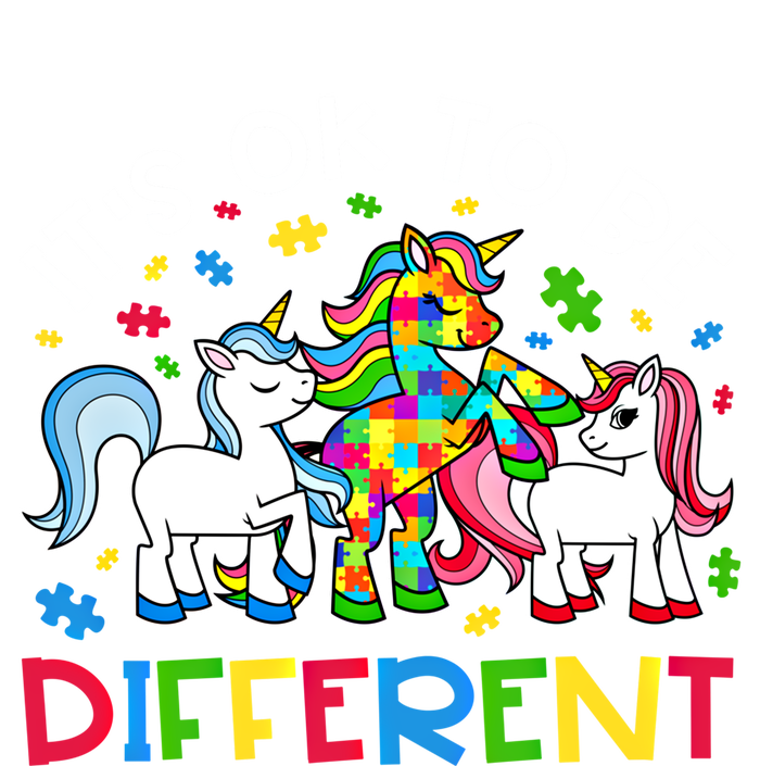 ItS Ok To Be Different Unicorn Puzzle Autism Awareness Gift 16 in Basic Backpack