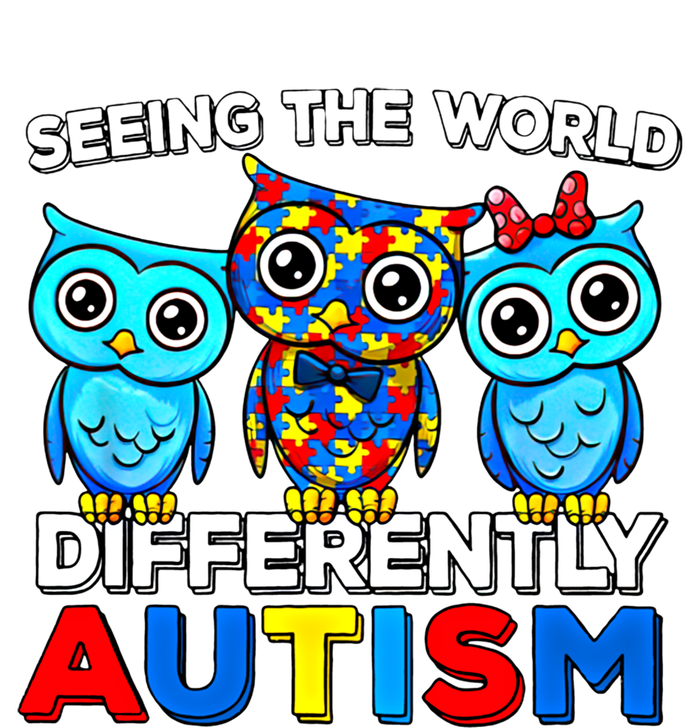 Seeing The World Differently Autism Owl Gift Long Sleeve Shirt