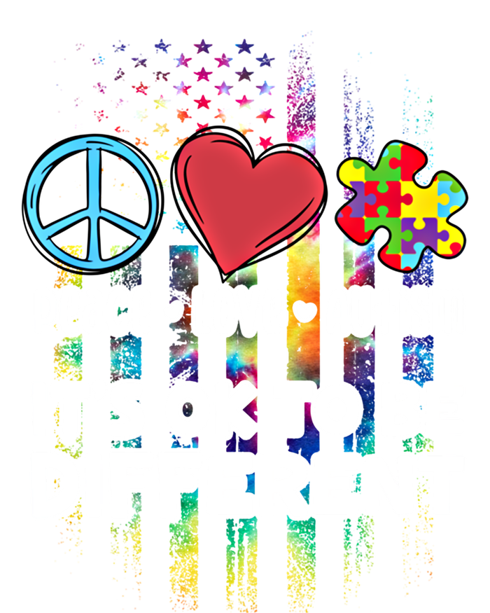 Usa For Peace Love Autism ItS Ok To Be Different Cool Gift Tank Top