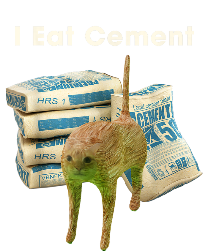 Classic Art Funny Catmeme Colorful Portrait I Eat Cement Legacy Cool Fit Booney Bucket Hat